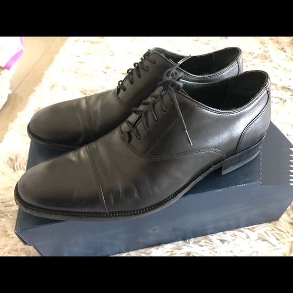 Cole Haan Williams Cap Toe. Size 12 M. Black leather cap toe Oxford. - Picture 5 of 7